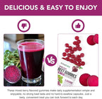 Beet Root Gummies,90 Heart Health Chews for Blood Pressure Support Supplements,Red Beets Supplements with Beetroot, Grape Seed, Coq10,B Vitamins,90 Beet Chews