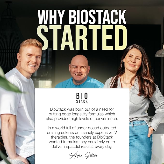 BIOSTACK NAD Regen - Advanced NAD+ Supplement with NAD3, Yüth Spermidine, Resveratrol, Niacinamide | NMNH Alternative | Anti Aging, Longevity & Cellular Health, Vitamin B3 Complex (180 Capsules)