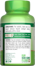 Nature's Truth Zinc 50mg Supplement | with Vitamin C | 200 Liquid Softgels | Non-GMO & Gluten Free