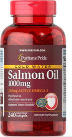 Puritan's Pride Salmon Oil, 1.1000 Mg, 240 Count