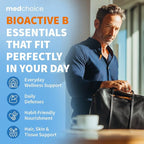 9-in-1 Vitamin B Complex - Methylated Multivitamin with B12 Methylcobalamin, Methylfolate, L-5-MTHF & Vitamin C - Methylated B Complex for Women & Men - Non-GMO, Gluten-Free (90 Servings) (2-Pack)