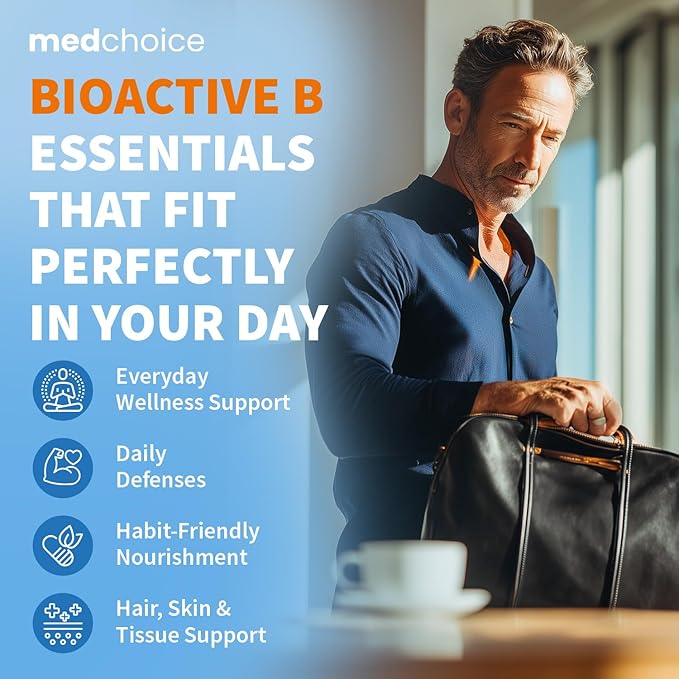 9-in-1 Vitamin B Complex - Methylated Multivitamin with B12 Methylcobalamin, Methylfolate, L-5-MTHF & Vitamin C - Methylated B Complex for Women & Men - Non-GMO, Gluten-Free (90 Servings) (1-Pack)