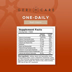 GeriCare One-Daily Multi-Vitamin Tablet, 1000 Count Adult Multivitamin Supplement for Men & Women | Easy-to-Take Dietary Supplement with Vitamins A, C, D3, B, Calcium| Vitamin & Mineral Complex