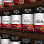 Sunergetic Premium Blood Pressure Support Supplement for Cardiovascular & Heart Health with Garlic, Hawthorn & Hibiscus (90 Capsules)
