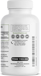 Bronson Ginkgo Biloba Extra Strength Supports Brain Function & Memory Support, 360 Vegetarian Capsules