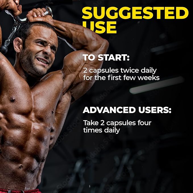 Extreme Anabolic Testosterone Booster Avry Labs Proprietary Stack w/Turkesterone to Support Muscle Growth, Strength, Recovery & Naturally Support Optimal Testosterone Levels – Vegan, 60 Capsules