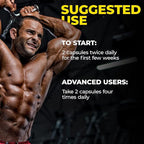 Extreme Anabolic Testosterone Booster Avry Labs Proprietary Stack w/Turkesterone to Support Muscle Growth, Strength, Recovery & Naturally Support Optimal Testosterone Levels – Vegan, 60 Capsules