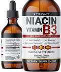 The Healthy Life 4 ME Vitamin B3 Niacinamide Liquid | 20mg Serving 60 Days Supply | Vitamin B Liquid Drops | 2oz Clear