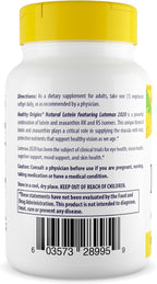 Healthy Origins Lutein 20 mg with Zeaxanthin 4 mg, 60 Veggie Softgels - Featuring Lutemax 2020, Clinically Studied Eye Health Formula - Supports Visual Function, Macular Health & Blue Light Protection