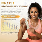NAD+ Liquid Supplement 1500mg - NAD Nicotinamide Riboside & Resveratrol with PQQ CoQ10, NAD Plus Help Support Absorption - Boosts Cellular Energy, Overall Vitality for Women & Men (30 Packets)