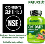 NATURELO Mens Multivitamins for Men 50+ - One Daily Multivitamin for Men with Vitamins, Minerals & Organic Whole Foods, Boost Energy & Health, Non-GMO, 60 Vegetarian Capsules