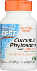 Doctor's Best Curcumin Phytosome with Meriva, Non-GMO, Vegan, 60 Veggie Capsule (Pack of 1)