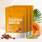 VivoNu Pumpkin Seed Oil with Saw Palmetto Capsules |Cold Pressed, Pure Virgin Oil,Essential Fatty Acids & Phytosterols |300 SoftgelsSupports Hair,Urinary,Bladder&Prostate Health|Non-GMO