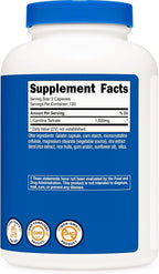 Nutricost L-Carnitine Tartrate 500mg, 240 Capsules - 1000mg Per Serving (2 Bottles)