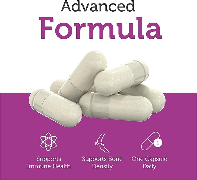 Zahler Vitamin D3 & K2 Advanced D3 & K2 Formula Supports Bone Density & Calcium Absorption, 60 Capsules.