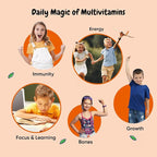 maxmedix Kids Multivitamin Gummies with Omega 3 6 9 | 20 Key Vitamins C, A, D, E, B12 & Zinc - Daily Multivitamin for kids Healthy Immune System, Raspberry & Orange Flavors, 2-Month Supply (120 Count)
