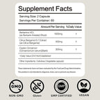 Berberine HCl Supplement with Ceylon Cinnamon & Citrus Bergamot – Botanical Formula for Daily Wellness – 120 Vegan Capsules