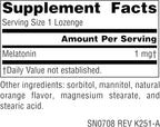 Source Naturals Sleep Science Melatonin, Helps Promote Sleep* - 1 mg - 300 Orange Flavored Lozenges