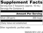 Source Naturals Wellness Colloidal Silver, 30 ppm, Non-GMO Liquid Dietary Supplement that Supports Physical Well Being* - 2 Fluid oz