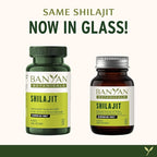 Banyan Botanicals Organic Shilajit – Pure Himalayan Mineral Pitch Supplement – Natural Source of Fulvic Acid & Trace Minerals for Energy, Detox & Healthy Aging – 90 Tablets – Sustainably Sourced