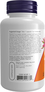 NOW Foods Supplements, Vitamin C-500 Calcium Ascorbate, Antioxidant Protection*, 100 Veg Capsules