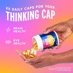 Oceanblue Essentials Brain Fuel Burpless Fish Oil High Potency Omega 3 DHA Supplement for Brain and Eye Support 1000 mg Tasty Orange Flavor 60 Count Softgels 1 Month Supply