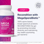 Microbiome Labs Total Gut Restoration Kit (Powder) - 3-Product Gut Health Spore Based Probiotic, Prebiotic Powder & Mucosal Immunoglobulin + Amino Acids Supplement for Immune, GI & Digestive Health