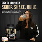 Animal Whey Isolate Protein Powder - Loaded for Pre & Post Workout Muscle Builder and Recovery with Digestive Enzymes for Men & Women - 25g Protein, Great Taste, Low Sugar - Frosted Cinnamon Bun 4 lbs