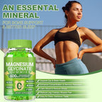 Magnesium Glycinate Gummies 600mg, Sugar Free Lemon 2pcs