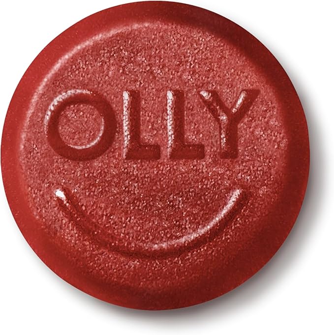 OLLY Goodbye Stress Gummy, GABA, L-Theanine, Lemon Balm, Stress Relief Supplement, Berry - 74 Count