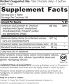 Dr. Whitaker’s Berberine GlucoGold Supplement with 1500 mg per Day of BerberPure Berberine, Concentrated Cinnamon, Crominex Chromium and Banaba Leaf Extract (90 Tablets) (Pack of 2)