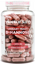 Cranberry Supplement, D-Mannose Capsules Made with Concentrated Whole Fruit Cranberry, Natural Support for Rapid Action to Help Cleanse and Protect the Urinary Tract* (120 Count)