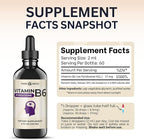 Think Above Liquid B6 Pyridoxine Supplement, Vitamin B-6 (as Pyridoxine Hydrochloride), Glass Bottle 4 oz 120 ml