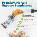 Uricel - Advanced Uric Acid Support & Cleanse Supplement - Joint & Kidney Support - Liquid Delivery for Better Absorption - Tart Cherry, Chanca Piedra, Celery Seed & Turmeric - 2 fl oz