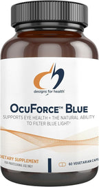 Designs for Health OcuForce Blue - 'Blue Light' Focused Eye Support Supplement with Lutein, Zeaxanthin & More - for Teens and Adults (60 Capsules)