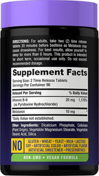 Carlyle Melatonin 10mg | 180 Time Release Tablets | All Night Support | with Vitamin B6 | 100% Drug Free Supplement | Vegan, Non-GMO, Gluten Free
