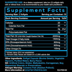 (3 Pack) Smarter Omega 3 Fish Oil, Berry Flavor, Burpless, Tasteless, 2000mg, DHA EPA Triple Strength Brain, Made with AlaskOmega®