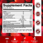 Vitamatic Vitamin B Complex Gummies with Vitamin C & Inositol - Natural Strawberry Flavor - 60 Gummies (2 Bottles)