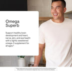 THORNE - Omega Superb - Fish Oil Liquid Supplement with EPA & DHA - Supports Brain, Skin, Joint & Heart Health* - Lemon Berry - Third-Party Certified - Gluten, Dairy & Soy-Free - 40 Servings