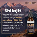 Shilajit Resin Organic Liquid Supplement, Shilajit Himalayan Organic, Liquid Vitamins for Women and Men, 85+ Trace Minerals, Alternative to Resin & Capsules, Energy & Immune Function, Vegan, 60 ml