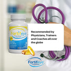 Fortifeye Omega 3 Fish Oil 120Count 1600 mg Made in Norway - High Potency rTG Form Supplement with EPA & DHA, Triple Strength Fish Oil Softgels for Men Women, No Fishy Aftertaste, Natural Lemon Flavor