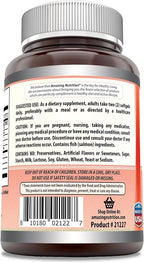 Amazing Omega Wild Alaskan Salmon Oil 2000 Mg Supplement | Softgels | Non-GMO | Gluten-Free | Made in USA (3 Pack | 180 Count)