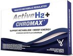 Active H2+ Chromax – Hydrogen Water Tablets with Chromium – Supports Metabolism and Energy – Molecular Hydrogen and Chromium Supplement – 30 Tablets