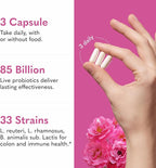 Garden of Life Raw Probiotics Women 50 & Wiser - 85 Billion Live Cultures - Probiotic Supplement with Bulgarian Yogurt & Eastern Europe Wild Kefir Culture - 90 Vegetarian Capsules