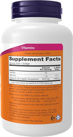 NOW Foods Supplements, Vitamin E-1,000 IU Mixed Tocopherols, Antioxidant Protection*, 100 Softgels