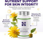 BIOCORNEUM Advanced Bruise Dietary Supplement – Internal Support for Visible Bruise Recovery – Professional-Grade Bruise Remedy with Arnica, Bromelain & Vitamins K1, K2, C & Zinc – 28 Capsules