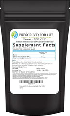 Prescribed for Life Borax Powder, Pure USP NF Grade All Natural Sodium Borate Powder, Household Laundry Booster, Slime Activator & Multipurpose Cleaning Powder (1kg / 2.2lb)
