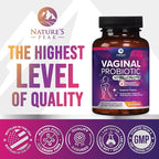 Vaginal Probiotics for Women pH Balance with Prebiotics - 50 Billion CFU - 10 Unique Feminine Strains, Cranberry & D-Mannose for Women's Probiotic Vag Health, Supplement Bottled in USA - 60 Capsules
