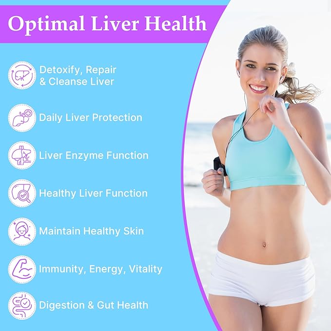 3000mg Liver Detox Repair & Cleanse Gummies | Milk Thistle 2000mg with Turmeric Dandelion Root & Artichoke for Liver Detox, Liver Support & Renew, Antioxidant, Gut, Skin - Fruit Flavor, 120 Gummies