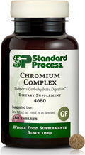 Standard Process Chromium Complex - Supplement for Digestive Health Support - Contains Niacin, Chromium & Vitamin A - Gluten-Free, Non-Dairy & Non-Soy - 180 Tablets (180 Servings)